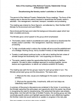 National Stakeholder Group note of meeting - 25 November 2021